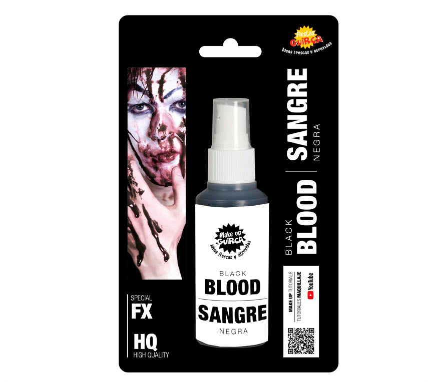 Schwarzes Kunstblut Spray – Zombie & Horror Bluteffekt