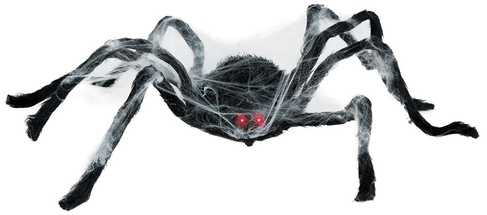 Gehende Halloween-Spinne – 80 cm mit Licht, Ton & Bewegung