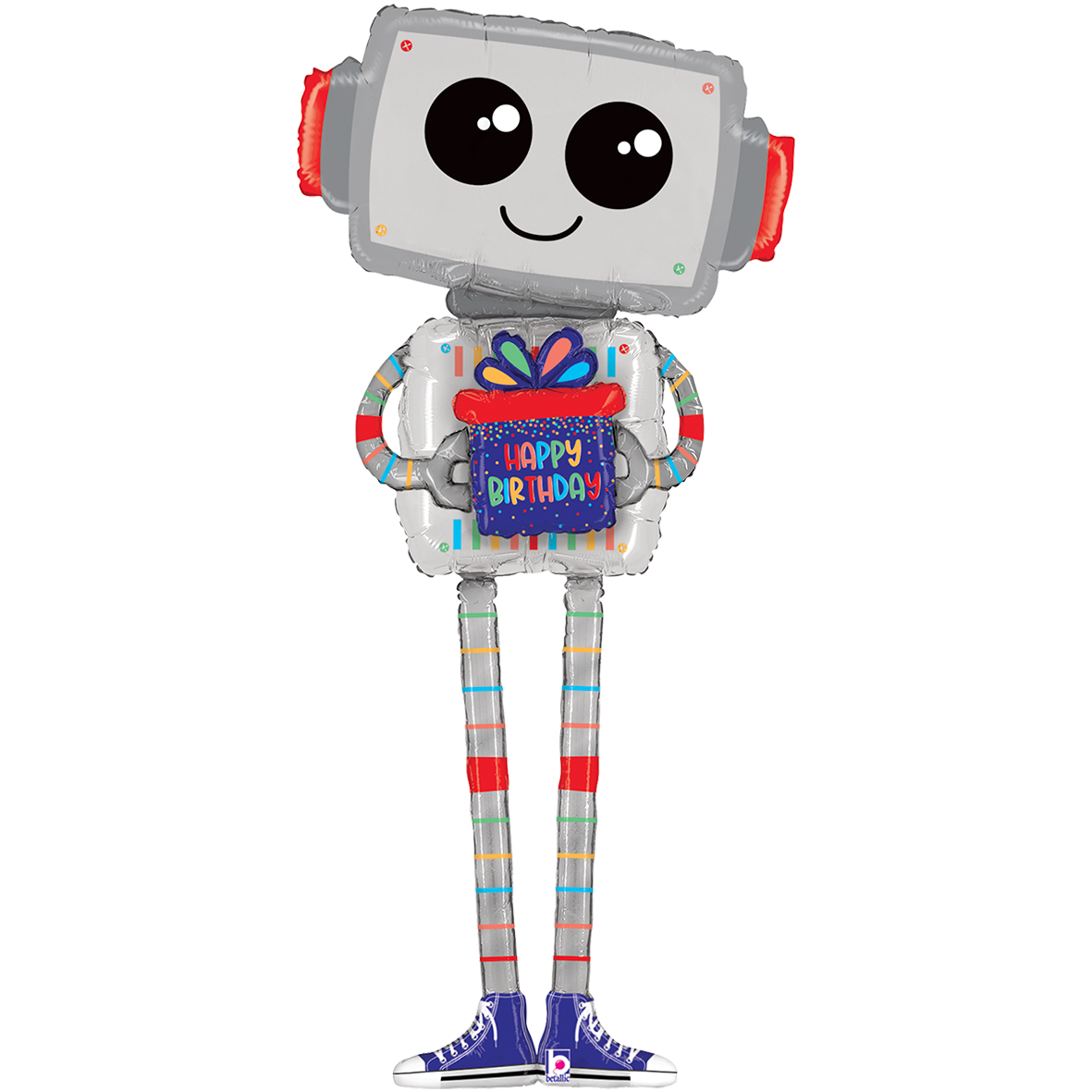 XXL Ballon – Special Delivery Robot Folienballon 66x157x37 cm