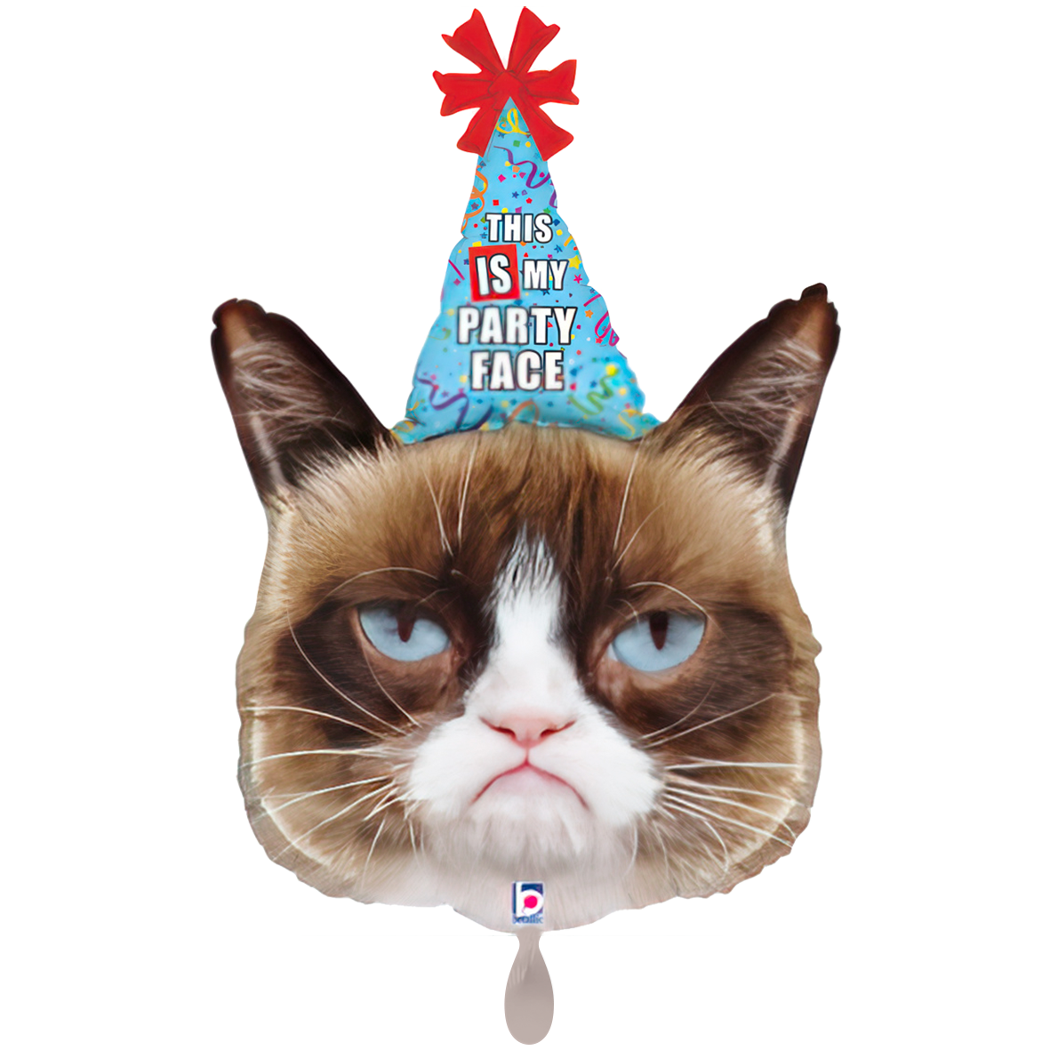 XXL Ballon – Grumpy Cat Party Face 50x73 cm