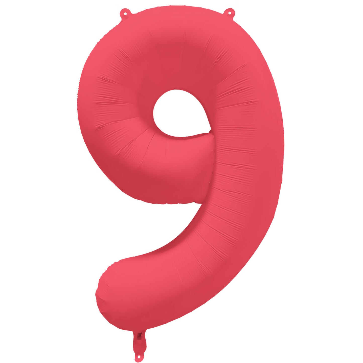 Folienballon Zahl - Neon Rot - 86 cm