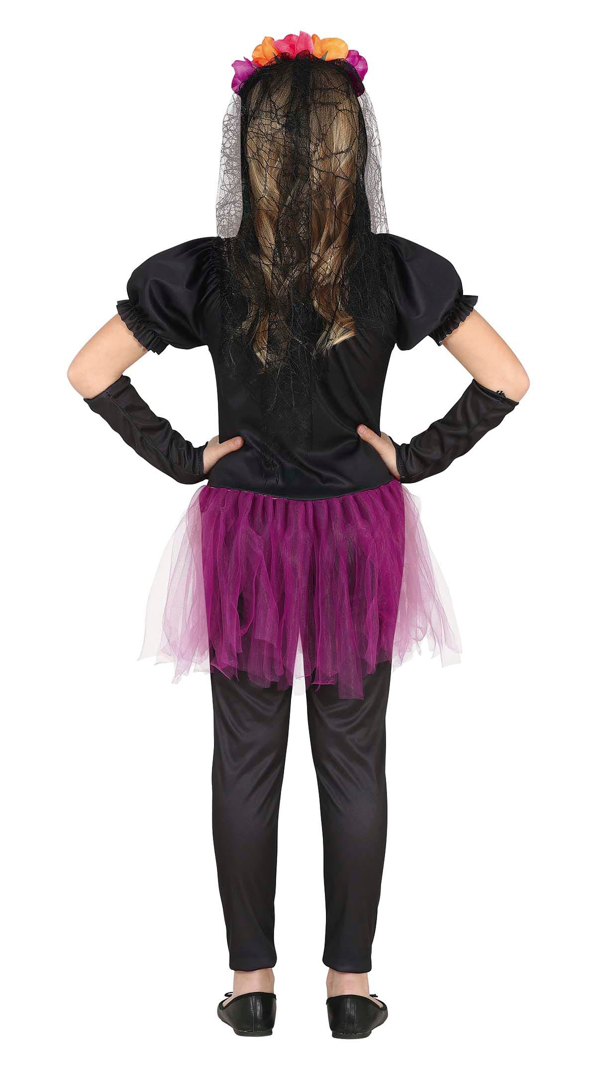 Blumen Skelett Kinderkostüm – Buntes Halloween Outfit für kleine Gruselfans