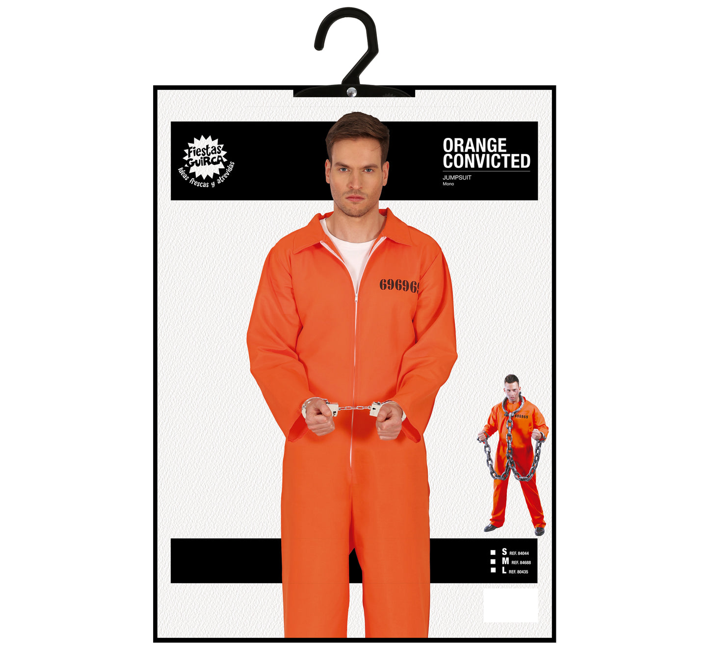 Orange Häftling Kostüm für Herren – Gefängnis Outfit für Halloween & Karneval