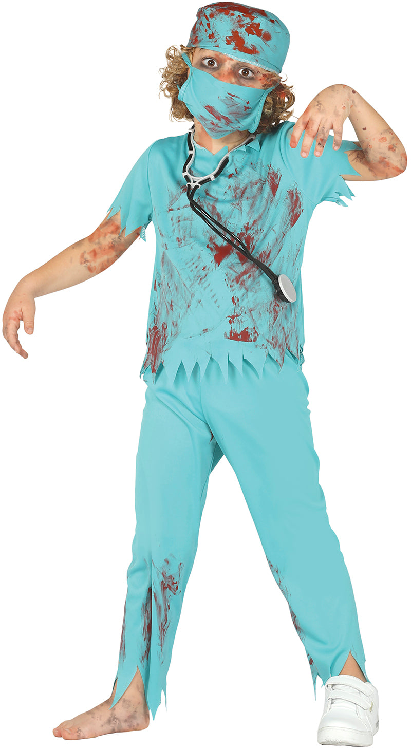Zombie Chirurg Kinderkostüm – Gruseliges Halloween Outfit