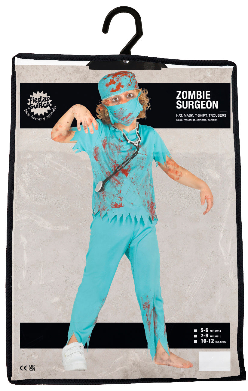 Zombie Chirurg Kinderkostüm – Gruseliges Halloween Outfit