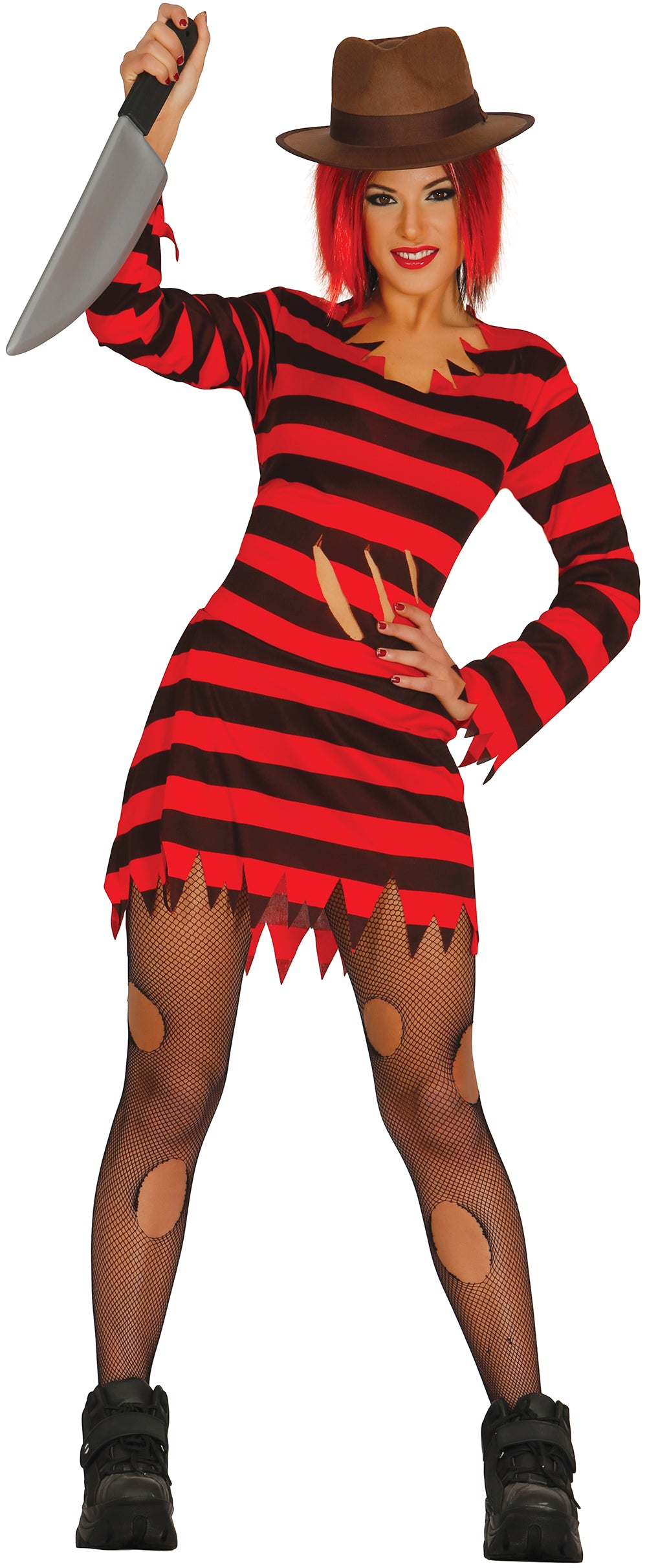 Mrs Schere Horror Killerbraut Kostüm – Gruseliges Halloween Outfit für Damen