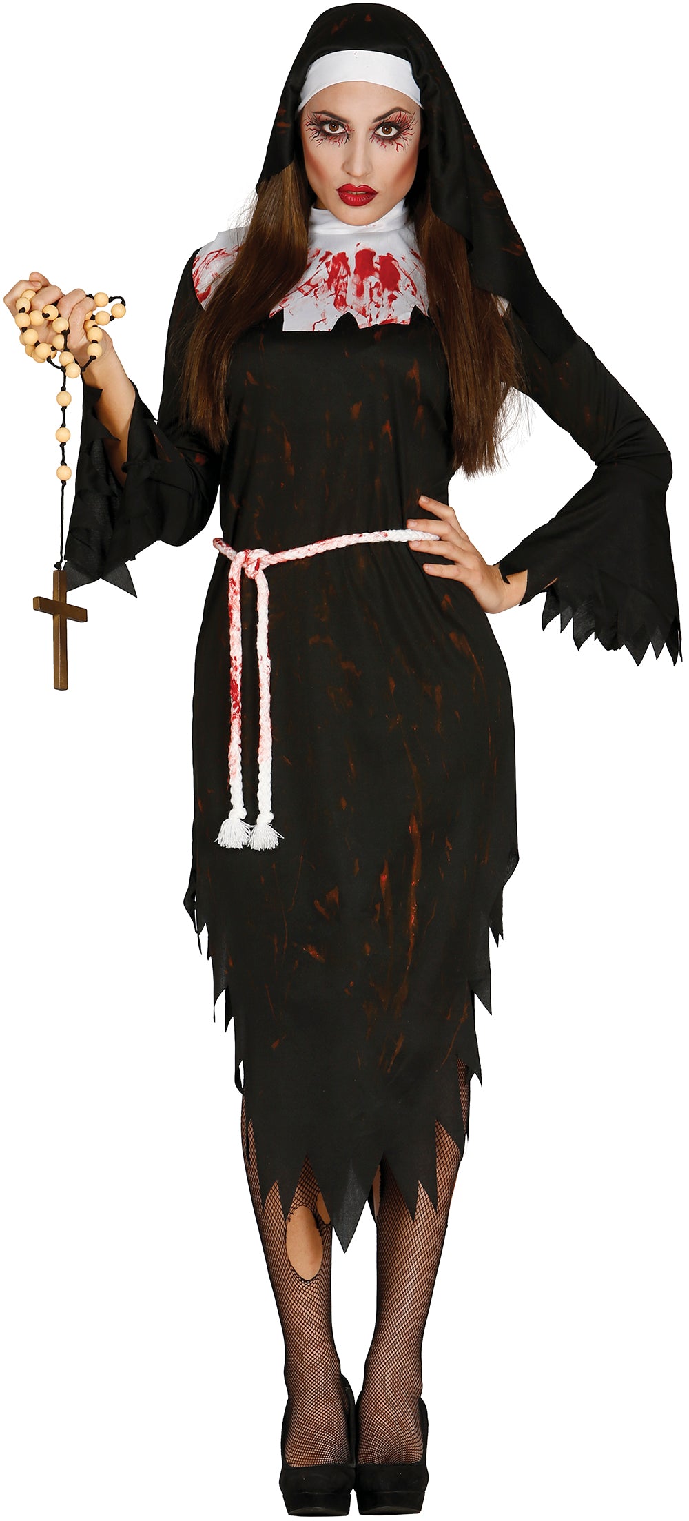 Zombie Nonne Damen Kostüm – Halloween Horror Outfit