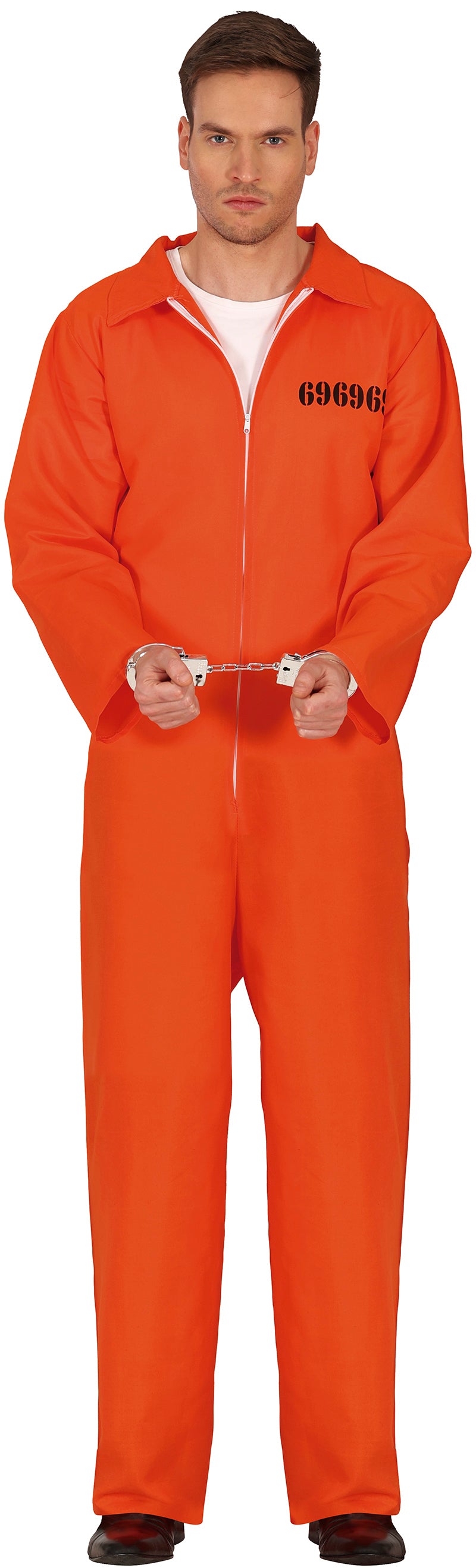 Orange Häftling Kostüm für Herren – Gefängnis Outfit für Halloween & Karneval
