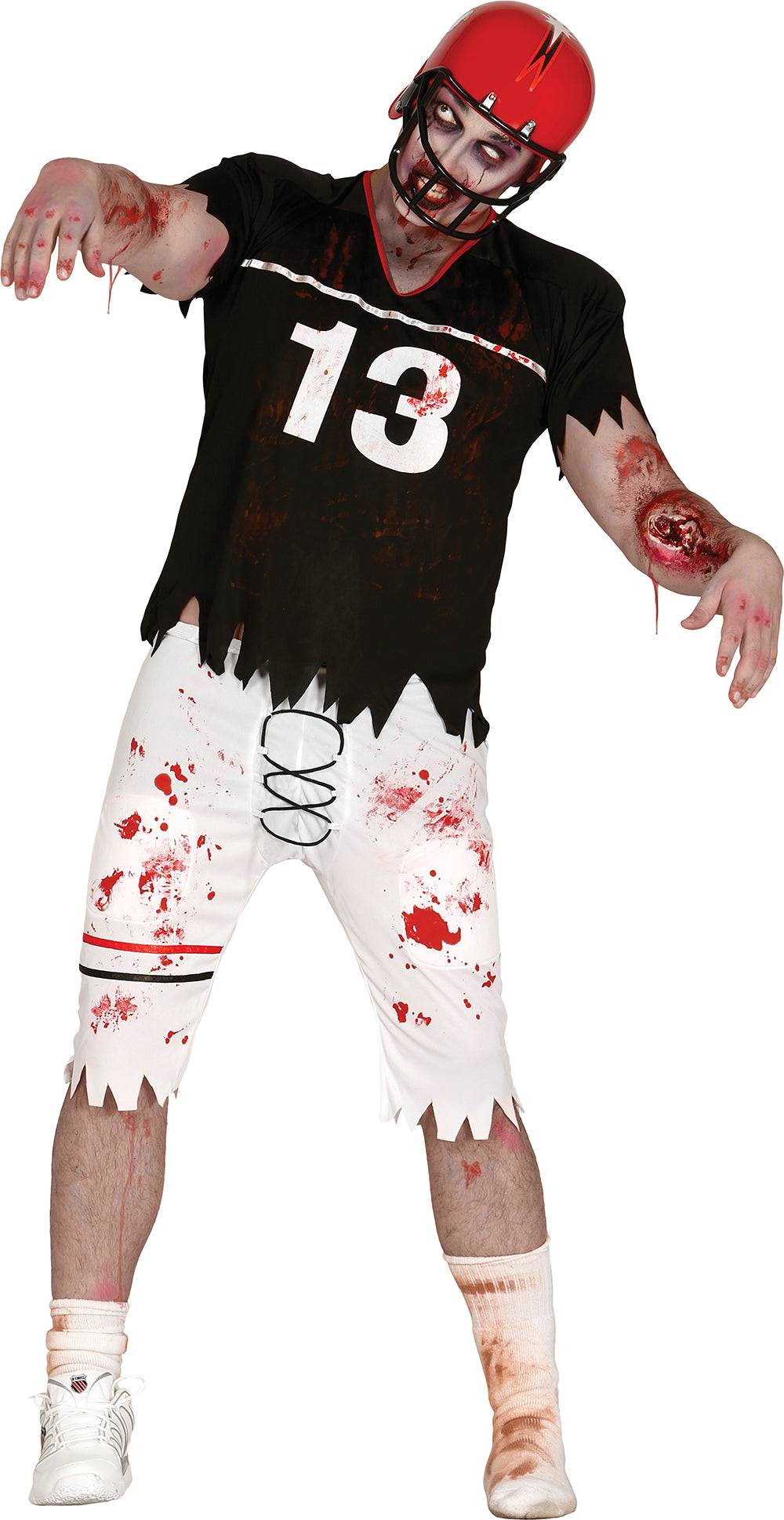 Zombie Quarterback Herren Kostüm – Gruseliges Football Outfit für Halloween