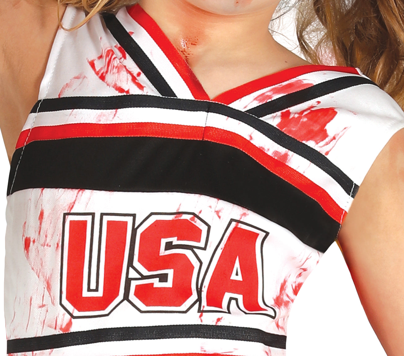 Zombie Cheerleader Kinderkostüm – Gruseliges Halloween Outfit für kleine Cheerleader
