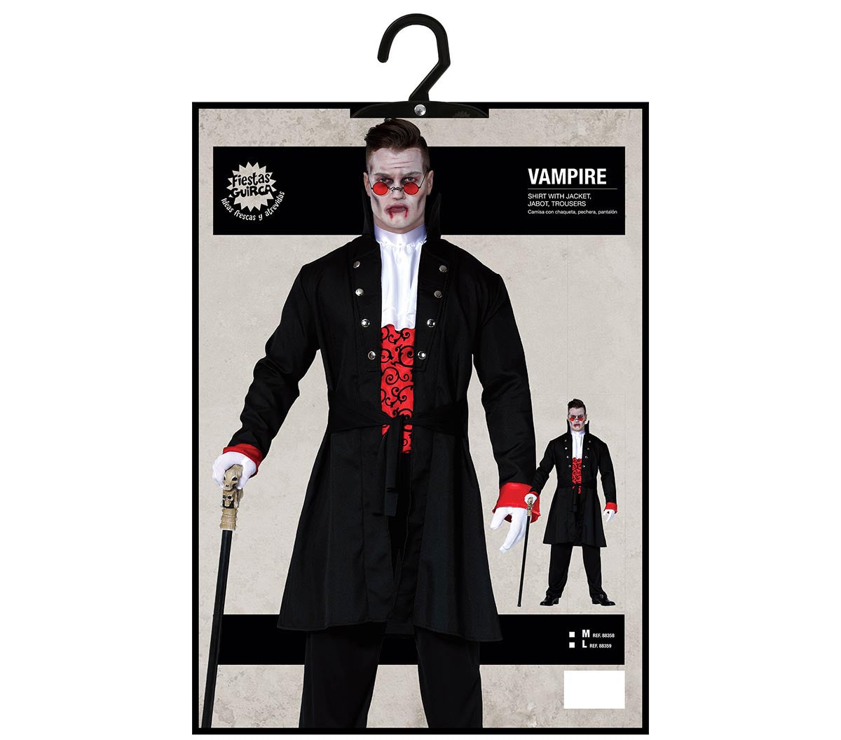 Elegantes Vampir Gentleman Kostüm für Herren – Halloween