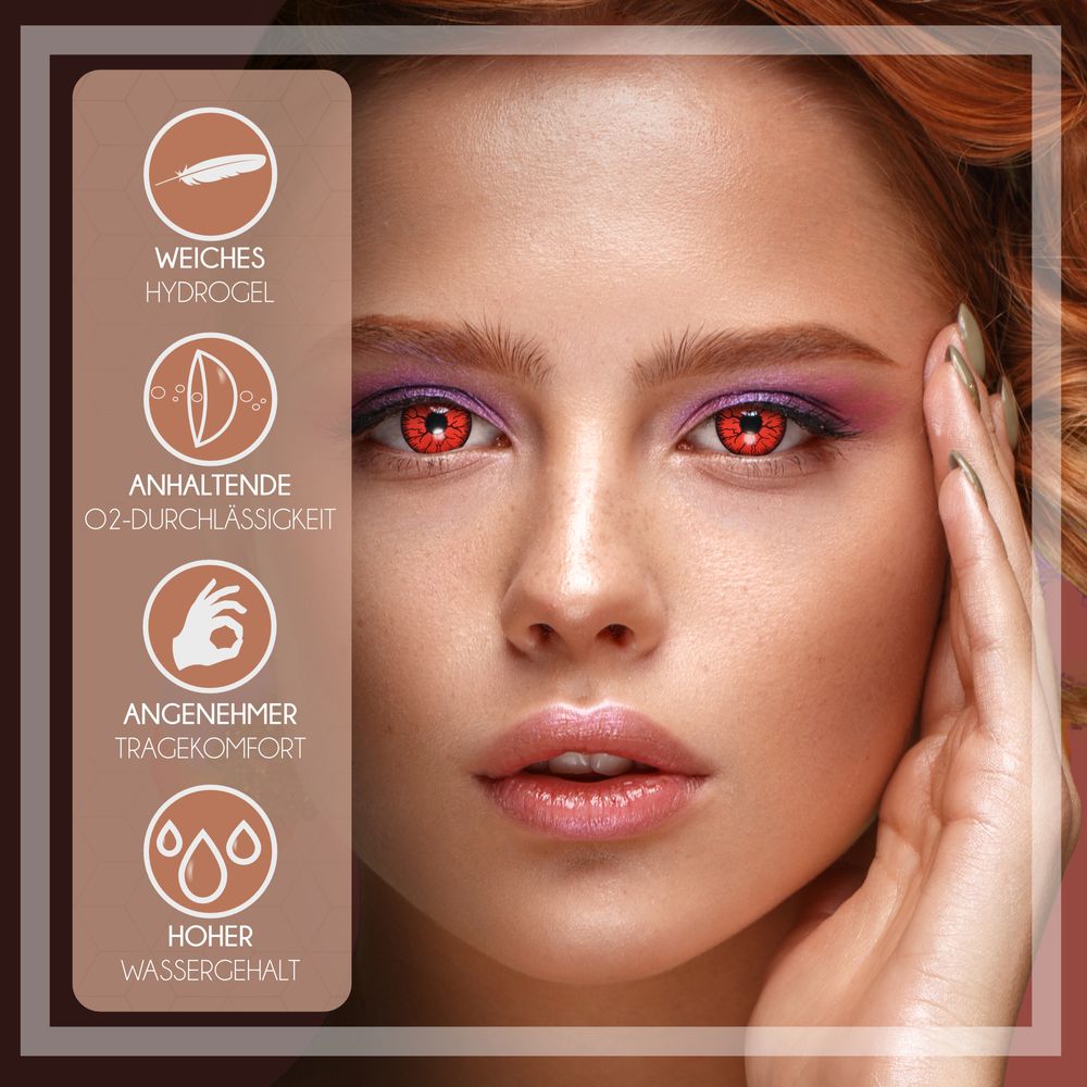 Kontaktlinsen Blood Veins