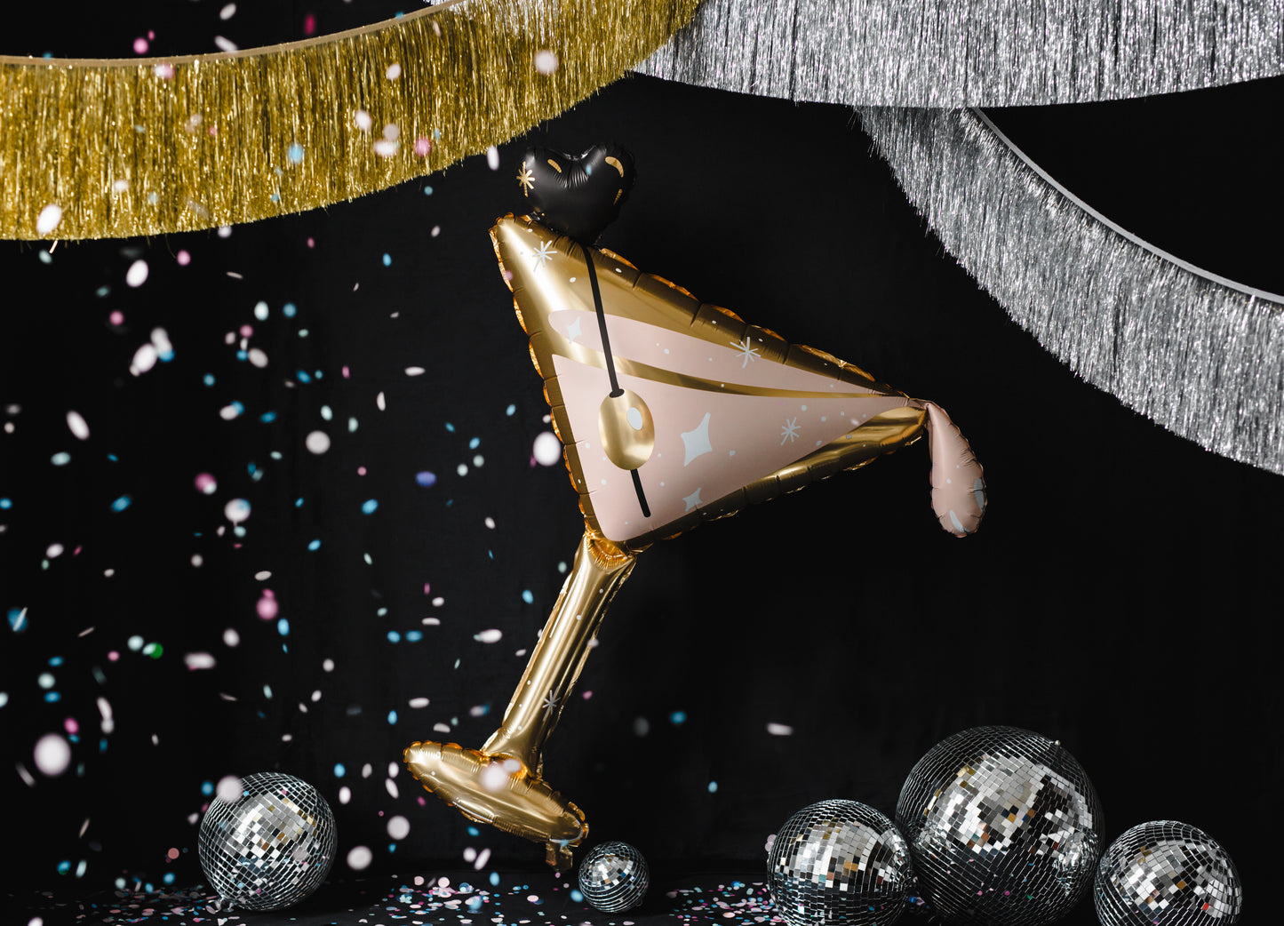 Folienballon Cocktailglas – 126 x 93 cm