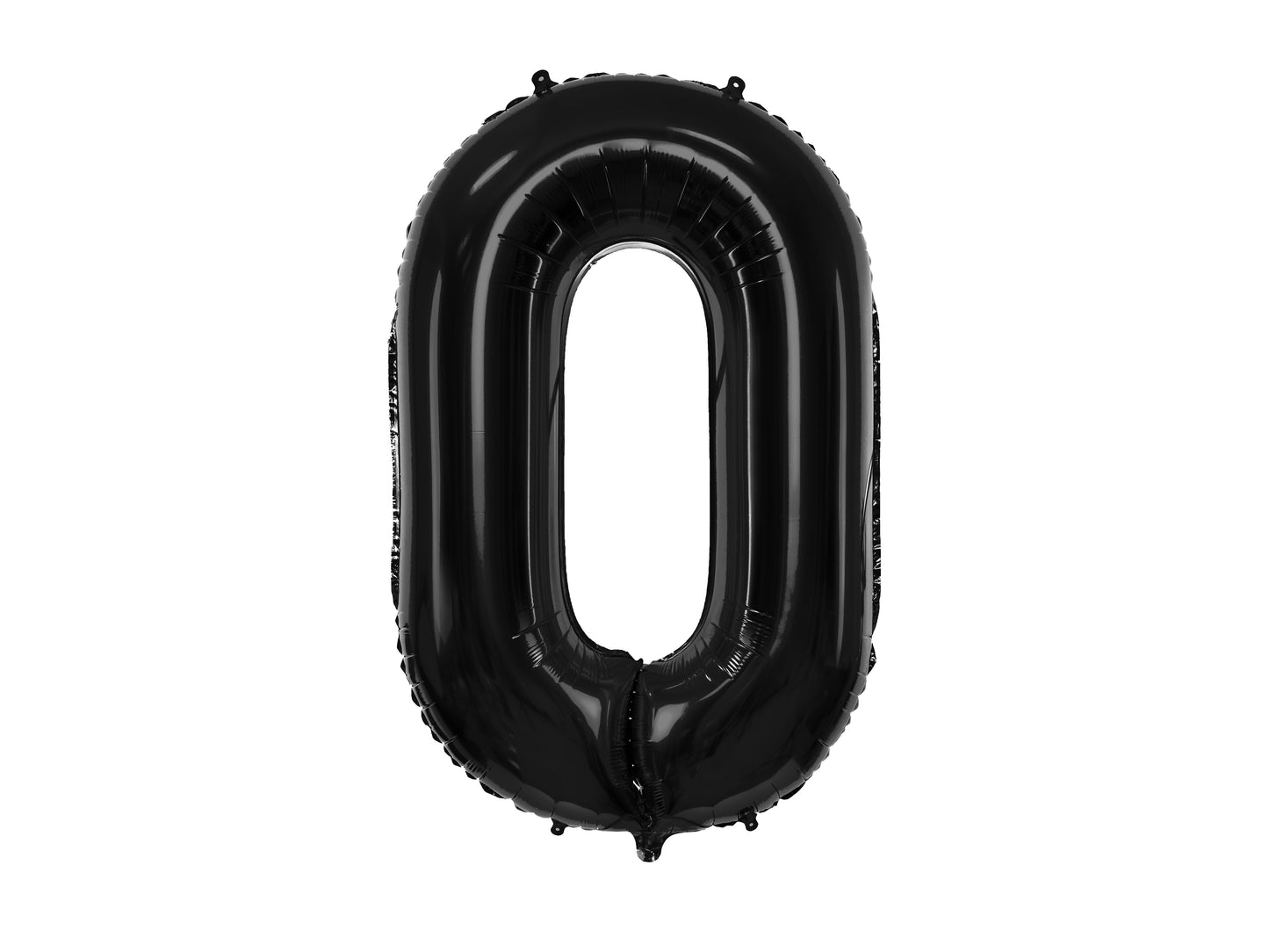 Folienballon Zahl - 86 cm, Schwarz