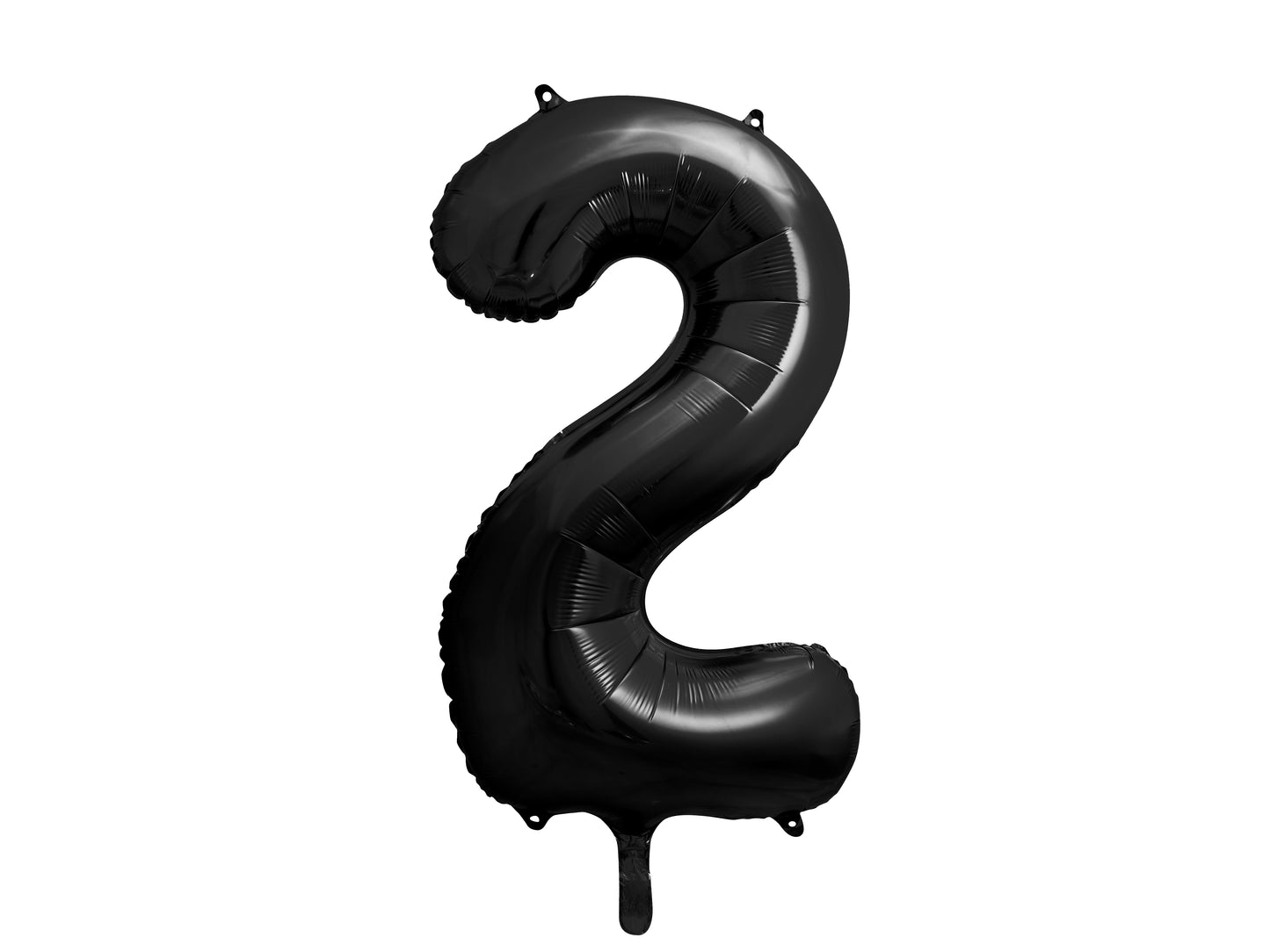 Folienballon Zahl - 86 cm, Schwarz