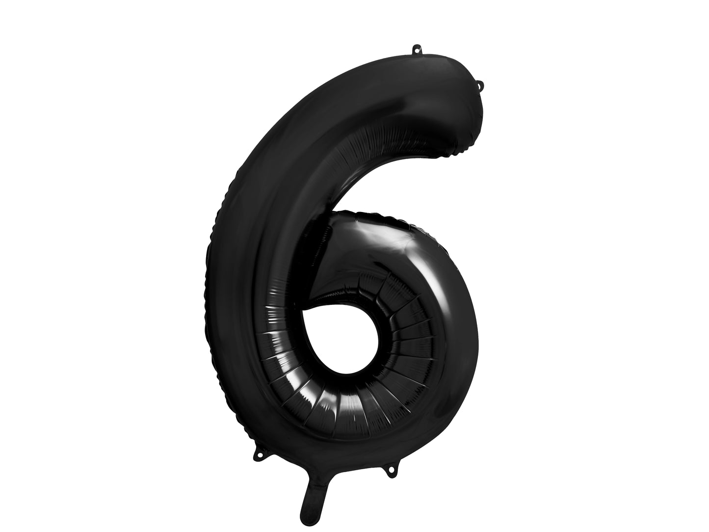 Folienballon Zahl - 86 cm, Schwarz