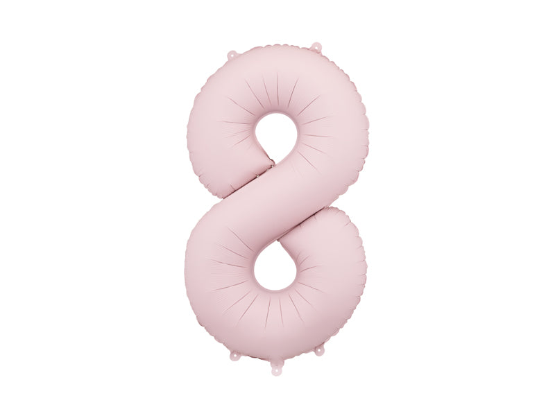 Folienballon Zahl – 86 cm, rosa