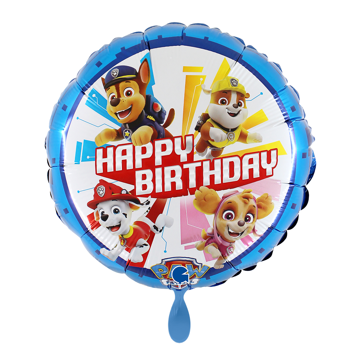 Ballon – Paw Patrol „Happy Birthday“ Folienballon Ø 45 cm