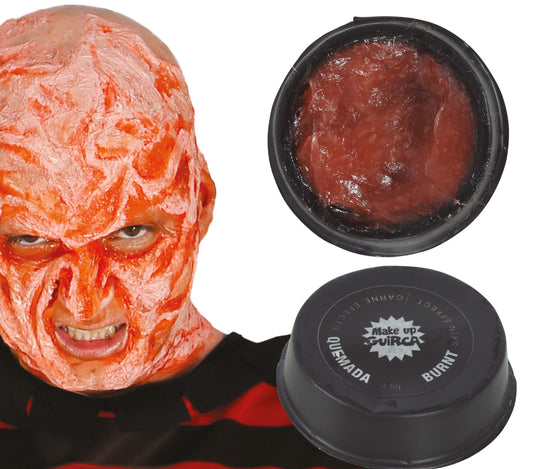 Schminke Verbrannte Haut – Horror Effekt Make-up für Halloween