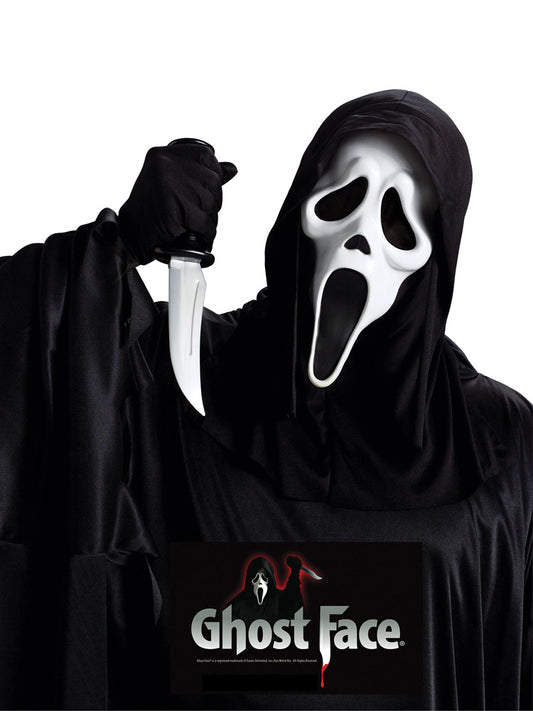 Ghost Face® Maske mit Messer-Set – Kultiger Horror-Style