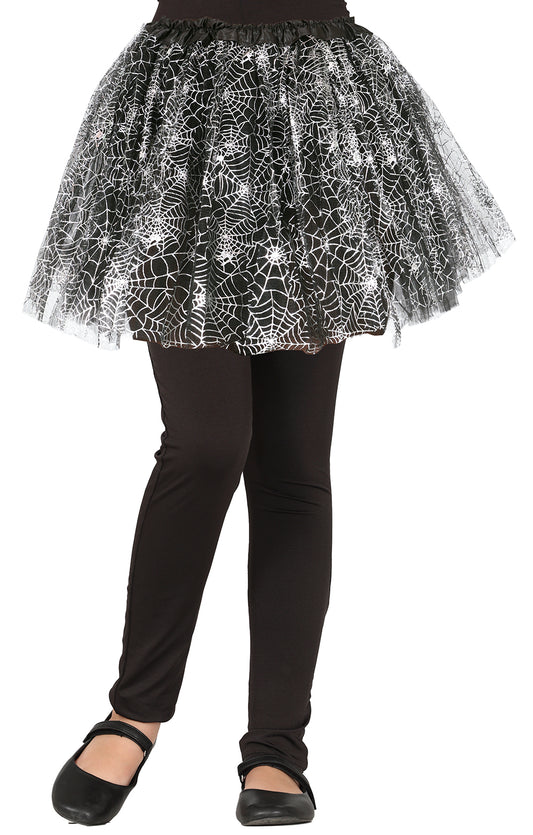 Kinder Tutu mit Spinnenweben 30 cm – Halloween & Kostüm