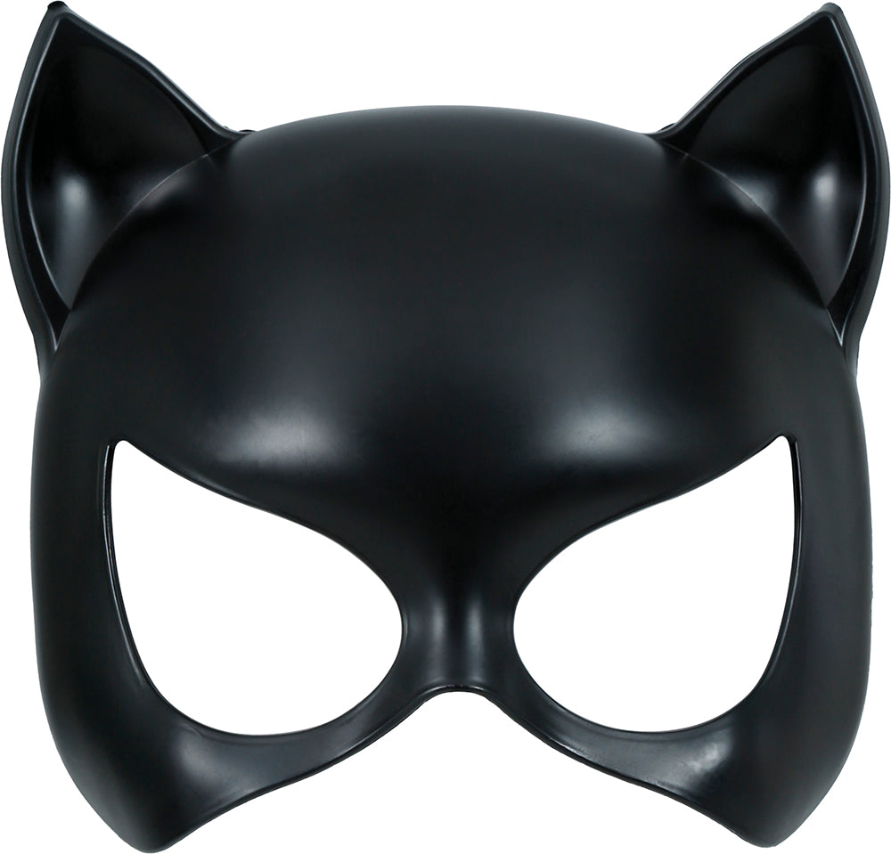 Verführerische Schwarze Katze Maske – PVC Halbmaske für Damen