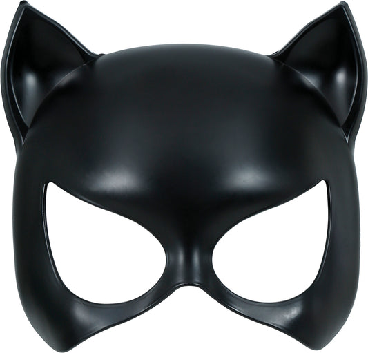 Verführerische Schwarze Katze Maske – PVC Halbmaske für Damen