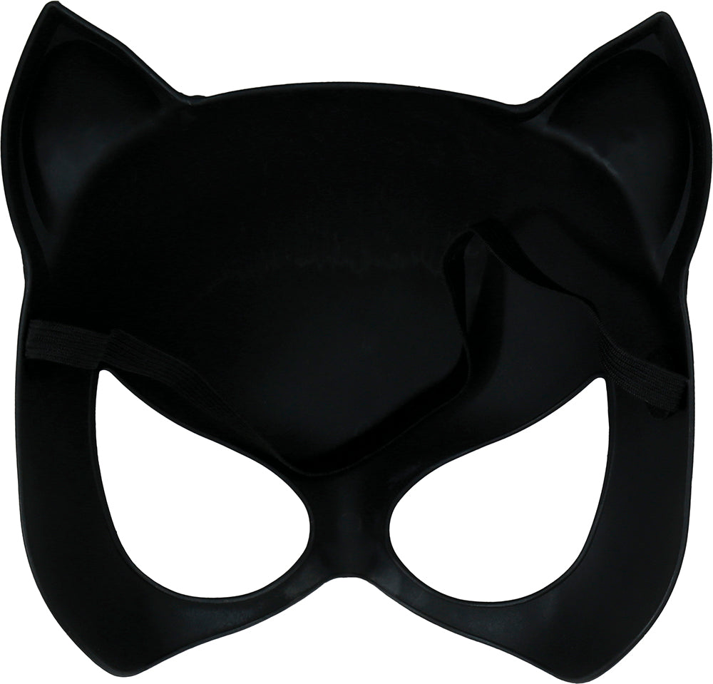 Verführerische Schwarze Katze Maske – PVC Halbmaske für Damen