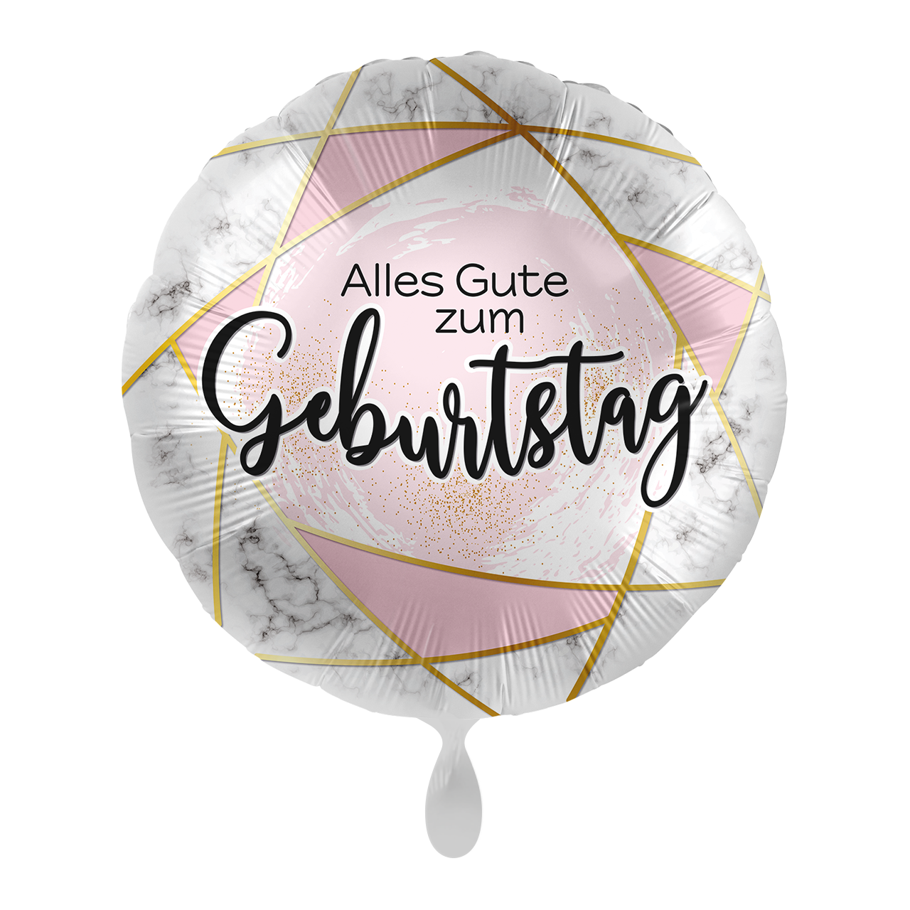 Folienballon – Geburtstag Marmor Design Ø 45 cm