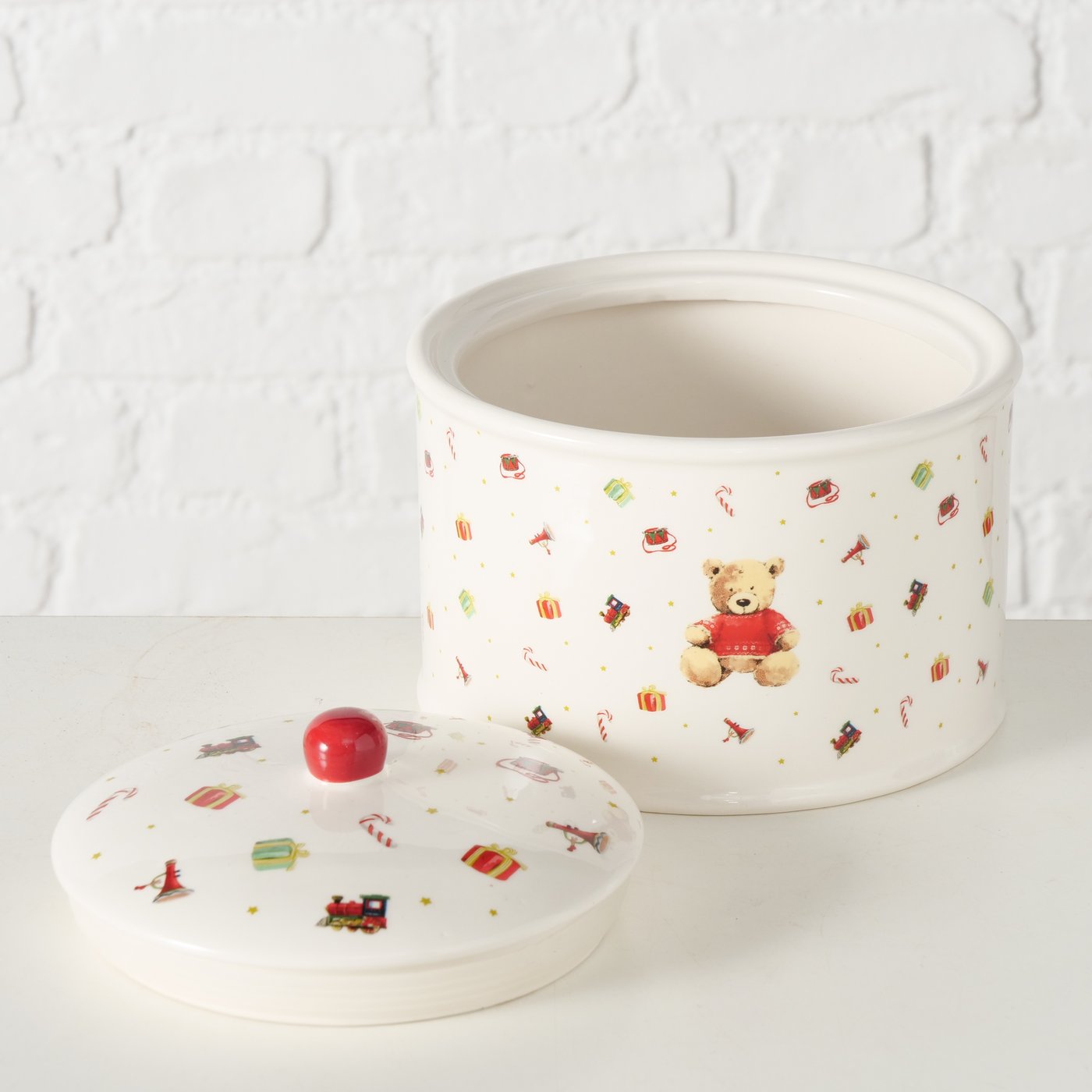 Keramik-Dose „Weihnachtsmotiv“ – 2 Liter