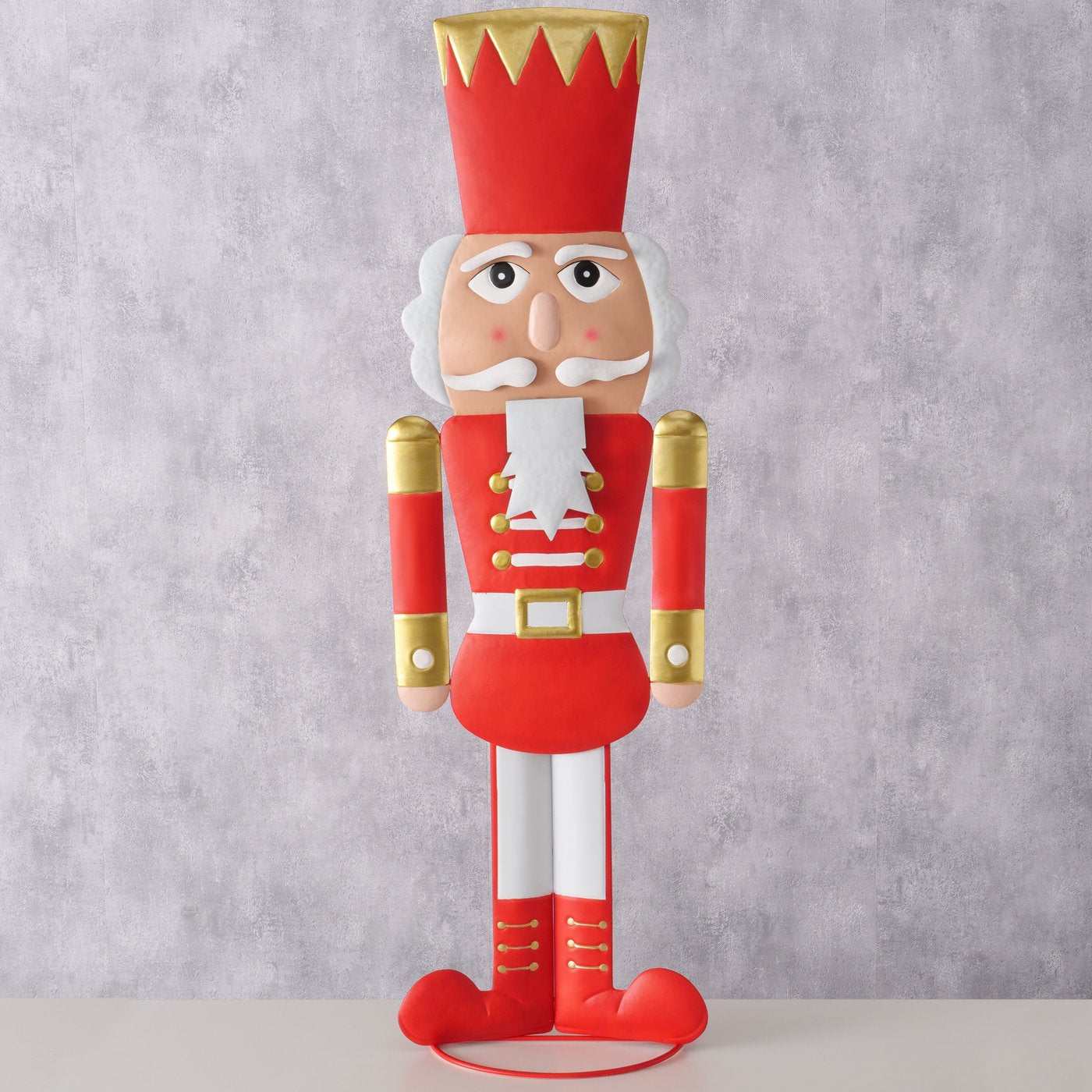 Dekorativer Nussknacker aus Metall – 115 cm