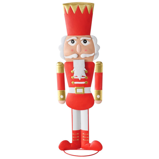 Dekorativer Nussknacker aus Metall – 115 cm