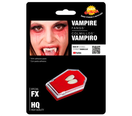 Vampirzähne mit Zahnkleber – Halloween Eckzähne für Kinder & Erwachsene