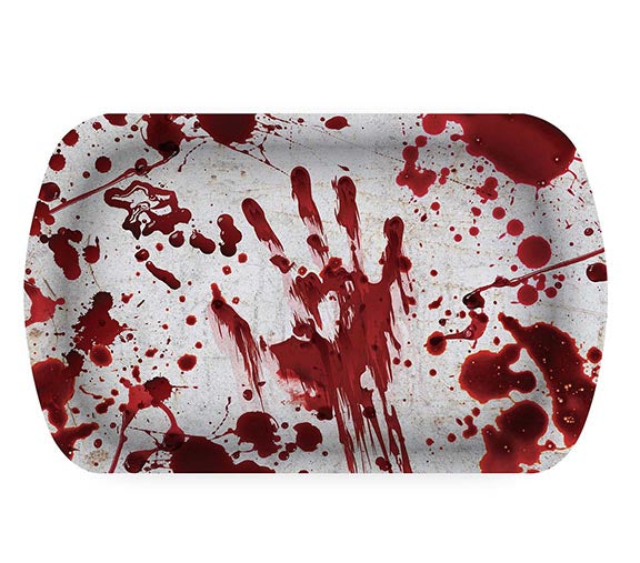 Halloween Tablett mit Blutflecken – 29x15x3,5 cm
