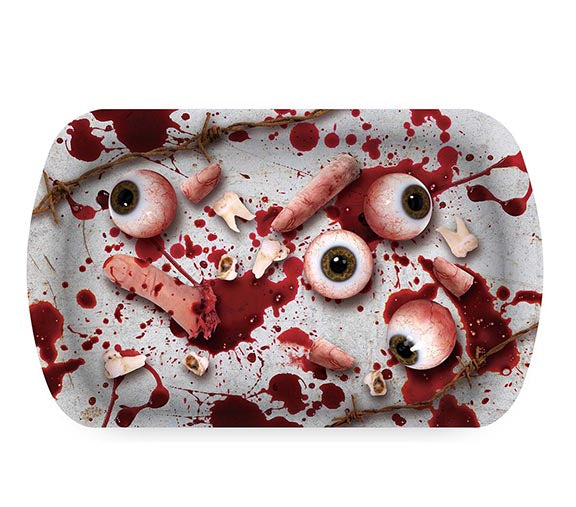 Halloween Tablett mit Blutflecken – 29x15x3,5 cm