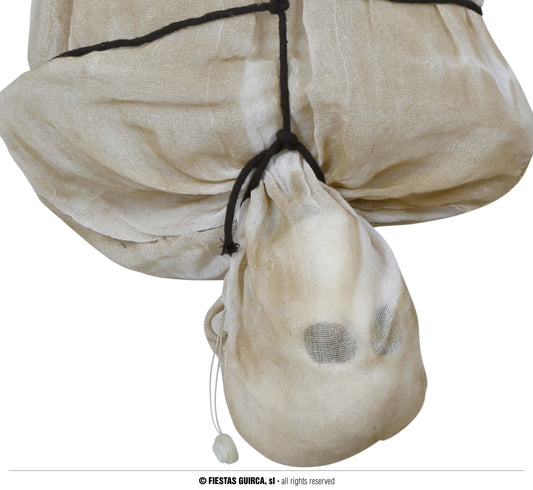 Hängefigur Leiche im Sack 170 cm – mit Licht, Sound & Bewegung