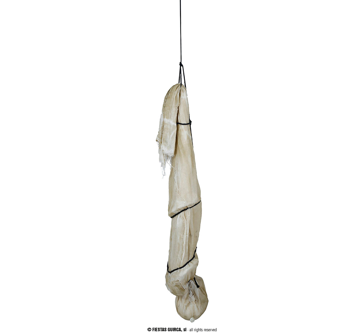 Hängefigur Leiche im Sack 170 cm – mit Licht, Sound & Bewegung