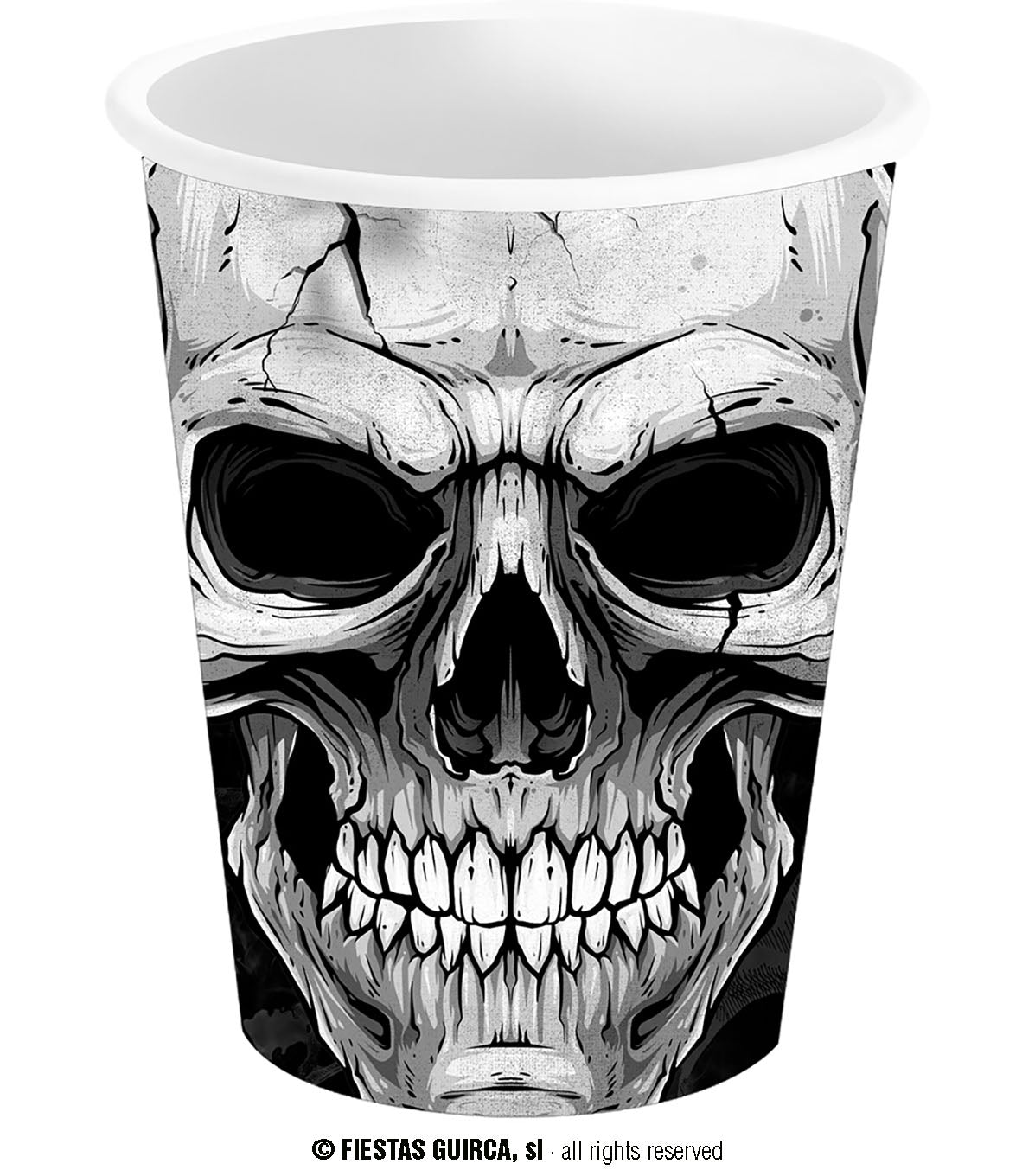 6er Set Halloween Becher Totenköpfe – 240 ml