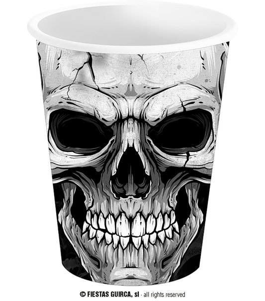 6er Set Halloween Becher Totenköpfe – 240 ml