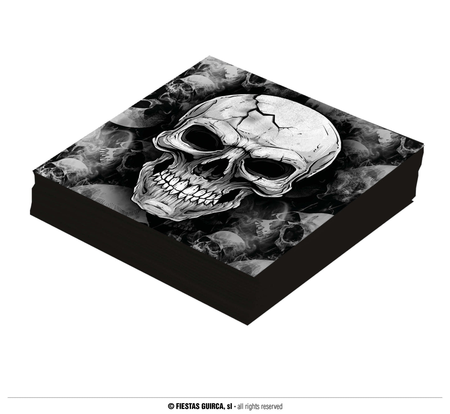20er Set Halloween Servietten Totenköpfe – 16x16 cm