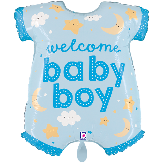 XXL Folienballon – Baby Junge Strampler 50x58 cm