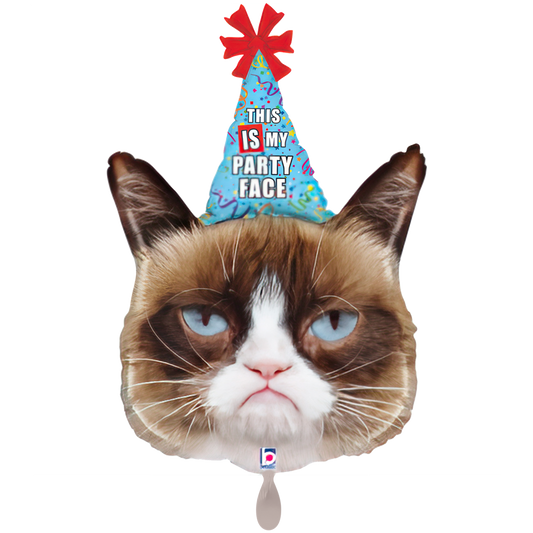 XXL Ballon – Grumpy Cat Party Face 50x73 cm
