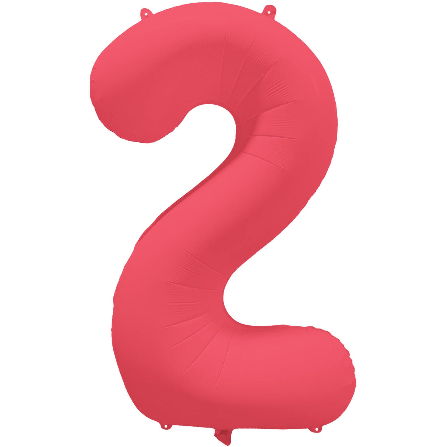Folienballon Zahl - Neon Rot - 86 cm