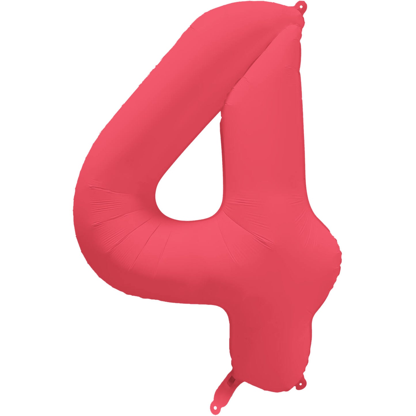 Folienballon Zahl - Neon Rot - 86 cm
