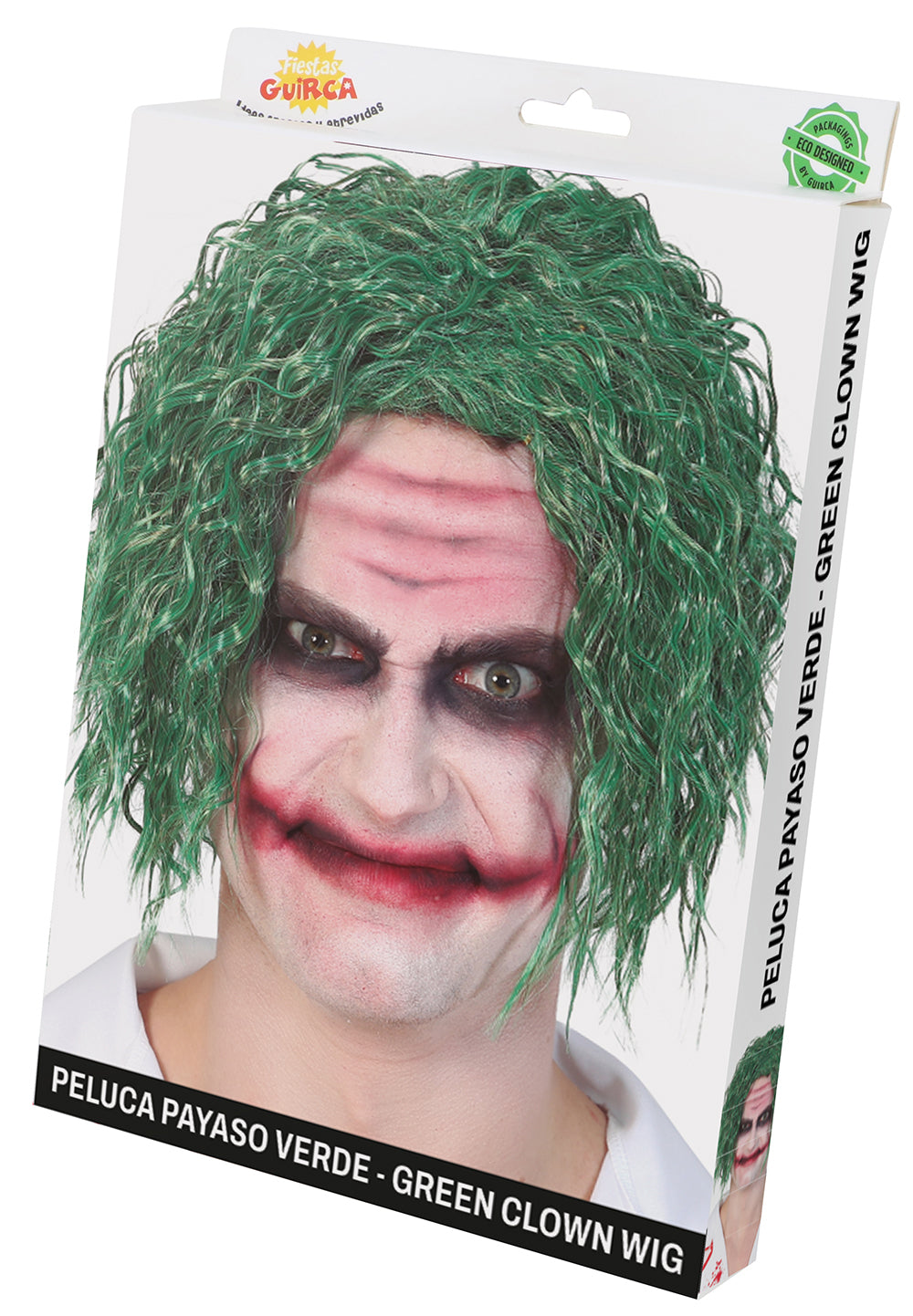 Grüne Verrückte-Narr-Perücke – Halloween