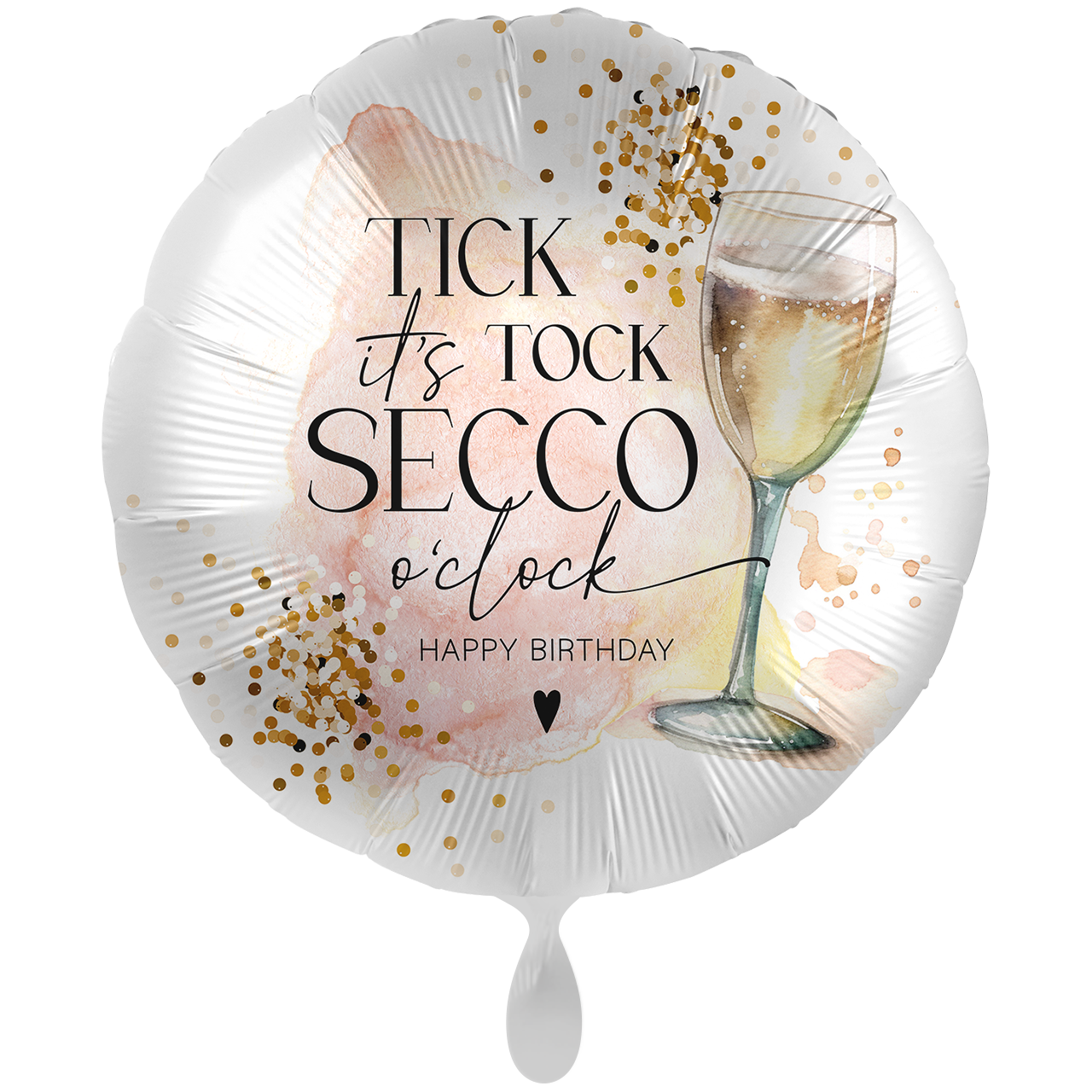 XXL Folienballon – Secco Birthday Ø 71 cm