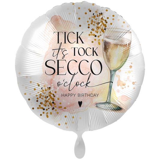 XXL Folienballon – Secco Birthday Ø 71 cm