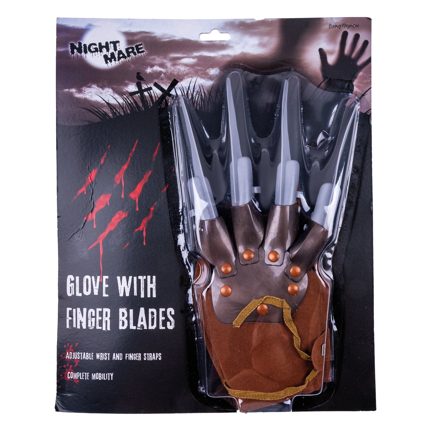 Horror-Handschuhe „Freddy Style“ – Halloween Accessoire