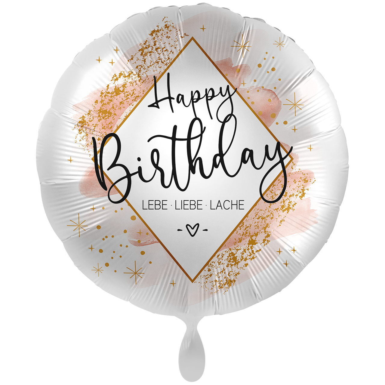 XXL Folienballon – Happy Birthday Liebe & Lache Ø 71 cm