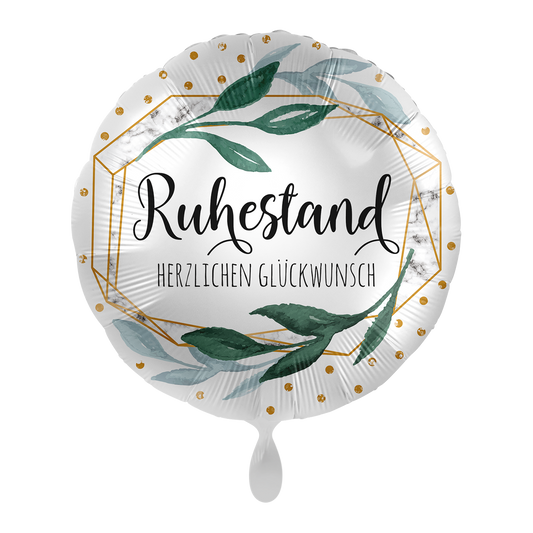 Folienballon – Ruhestand Herzlichen Glückwunsch Ø 45 cm